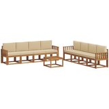  Set vanjskih sofa 9 kom. Prirodna i bež | shoptok.hr