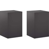  Stalak za biljke 2 pcs Crna 40 x 40 x 60 cm Čelik | shoptok.hr