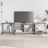 vidaXL TV omarica siva sonoma 203x37x50 cm inženirski les Cene