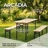 Taberna Pivski - slavski set sto i dve klupe 200x80cm Cene