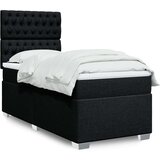 vidaXL Box spring krevet s madracem crni 90x190 cm od tkanine | shoptok.hr