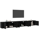  Zidni TV ormar set Zidne 3 pcs Crni hrast 100 x 34,5 x 40 cm | Eponuda.com