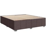  Krevet s oprugama i madracem tamnosmeđi 200x200 cm od tkanine | shoptok.hr