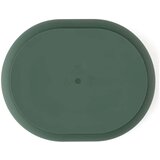 Petite&Mars Silikonski ovalni krožnik s predelki in priseskom 6 m+ Take&Match, Misty Green | Shoptok.si
