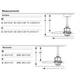 Faro 33398WT1N-LED prigušiva vent. JUST FAN M 16W/230V prečnik 128 cm braon/mesing WT + DO | Eponuda.com