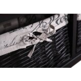 Kondela Klop z blazino, 2 košari, temno rjava/bež/vzorec, SEAT BENCH 3 | Shoptok.si