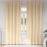  Zavjese za blackout s prstenovima 2 pcs Krema 260 x 140 cm | shoptok.hr
