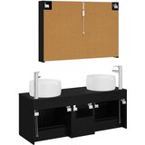  Set namještaja za kupaonicu 4 kom. Crni hrast | shoptok.hr