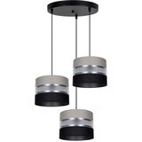  Visilica na sajli CORAL, 3xE27/60W/230V, crna/siva/hrom, prečnik 45 cm | Eponuda.com