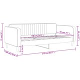  Dnevni krevet svjetlosivi 90 x 190 cm baršunasti | shoptok.hr