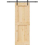  Klizna vrata NARVIK Prirodna i crna 85 x 210 cm (152 5 cm) | shoptok.hr