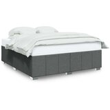 vidaXL Okvir za krevet bez madraca tamnosivi 200x200 cm od tkanine | shoptok.hr