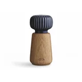 Kähler Design Mlinček za začimbe iz hrastovega lesa s temno modrimi porcelanastmi detajli Hammershoi, višina 13 cm