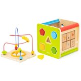 Viga drvena edukativna kocka 5u1 | shoptok.hr