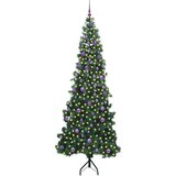 vidaXL Korner Umjetno Božićno Drvo Zelena 240 cm PVC i metal | shoptok.hr
