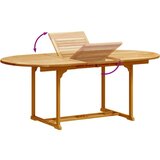 vidaXL 5-dijelni vrtni blagovaonski set od drva bagrema i tekstilena | shoptok.hr