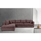 Scandic temno rjava kotna sedežna garnitura iz umetnega usnja (levi kot) hamburg – | Shoptok.si