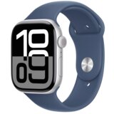 Apple Watch Series 10 GPS 42mm Silver AC, Denim Sport Band - S/M, (MWWA3QCA) | shoptok.hr