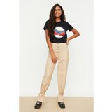 Trendyol Stone Front Buttoned Trousers Cene