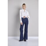 Legendww zenske farmerke slim fit sa flare nogavicom i visokim strukom -model 240 Cene