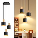 Nettlife LED Stropna Svetilka 44W Črn Les, Zatemnilna Obročasta Svetilka s Pomnilnikom za Spalnico, (5000491412) Cene
