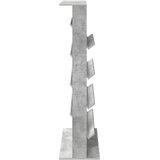  Polica za časopise s policom Betonski sivi 70 x 41 x 156 cm | shoptok.hr