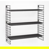 Metaltex 3-nivojski regal s črnimi policami Libro, dolžina 70 cm Cene
