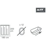 Msv Zavesa za tuš 180x200 cm Sugar – | Shoptok.si