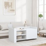 vidaXL Klubska mizica bela 100x50x50 cm inženirski les | Shoptok.si