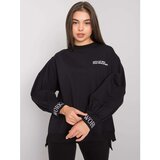 Fashion Hunters Black cotton sweatshirt | Shoptok.si
