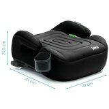 Fillikid Booster/sjedalo za auto Flip deluxe (125-150 cm) s podesivim Isofix priključkom i držačem za čašu, crna | shoptok.hr