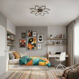 Brilagi LED prigušiva plafonski ventilator LED/43W/230V, prečnik 90 cm, crna + daljinski upravljač | Eponuda.com