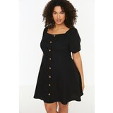 Trendyol ženska haljina Curve Black Buttoned | ePonuda.com