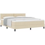  Krevet s opruga kutije s jastukom Krema 180 x 200 cm tkanina | shoptok.hr