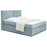 Modra boxspring postelja 180x200 cm Olia Bold –