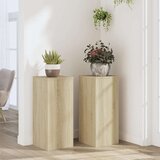 vidaXL Stojalo za rastline 2 kosa sonoma hrast 30x30x70 cm inž. les | Shoptok.si