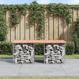  Vrtna klupa s gabionskim dizajnom 103x44x42 cm drvo duglazije | shoptok.hr