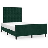  Okvir kreveta bez madraca tamnozeleni 120x200 cm baršunasti | shoptok.hr