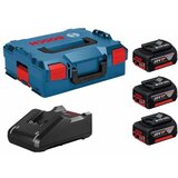 Bosch početni set 3 x akumulator GBA 18V 5,0 Ah + punjač GAL 18V-40 L-Boxx (0615990L3T) Cene