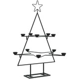  Metalno ukrasno božićno drvce crno 75 cm | shoptok.hr