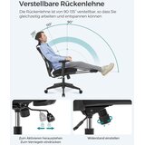 Songmics pisarniški stol, črn, OBN61BKV1 | Shoptok.si