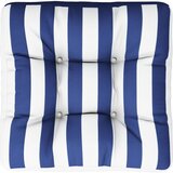 vidaXL Blazina za palete modro bele črte 50x50x12 cm blago, (20656587) Cene