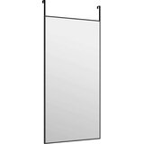 Ogledalo za vrata crno 40 x 80 cm od stakla i aluminija | shoptok.hr