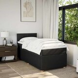  Krevet s oprugama i madracem crni 100 x 200 cm od tkanine | shoptok.hr