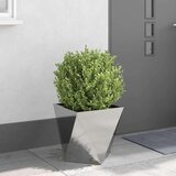  Cvetlično korito srebrna 40 x 40 x 40 cm Nerjaveče jeklo, (5000207626) | Shoptok.si