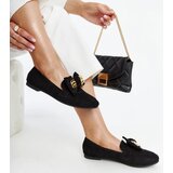 Gemre Black loafers with a decorative safety pin Kibra | shoptok.hr