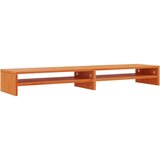 vidaXL Stojalo za zaslon voščeno rjavo 100x24x13 cm trdna borovina | Shoptok.si