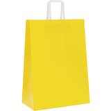  Papirnate vrećice 50 kom s ručkama žute 32x17x44 cm | shoptok.hr