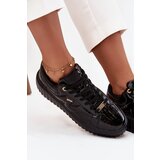 Lee Cooper patent leather women's sneakers on platform | ePonuda.com