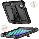 NIKCORP Ovitek za iPad Mini 6 8.3'' oklepen s stojalom in mestom za pisalo, tridelna zaščitna torbica iz silikona in plastike, črn, (5000139177) | Shoptok.si